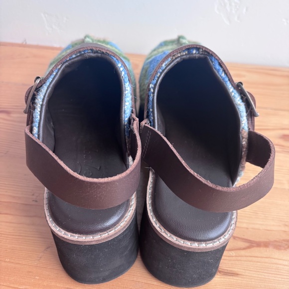 Free People Women’s Astrid Plaid Platform Slingback Clog Stargazer size 9 - Picture 9 of 12